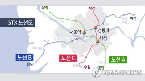 GTX 노선도 (CG)