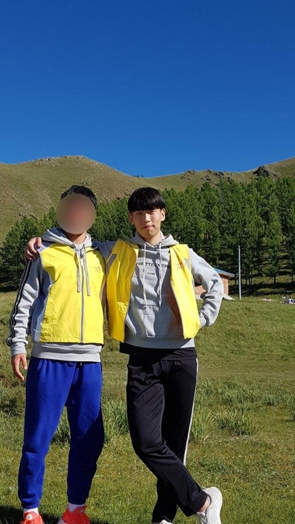'엄마나라 몽골 문화탐방' 프로그램에 참가한 인천 청학공업고등학교 이찬희군의 모