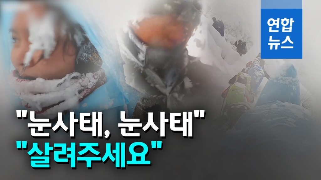 [영상] 순식간에 눈에 파묻혀…유튜버 부부 '네팔 눈사태' 영상 공개 - 2
