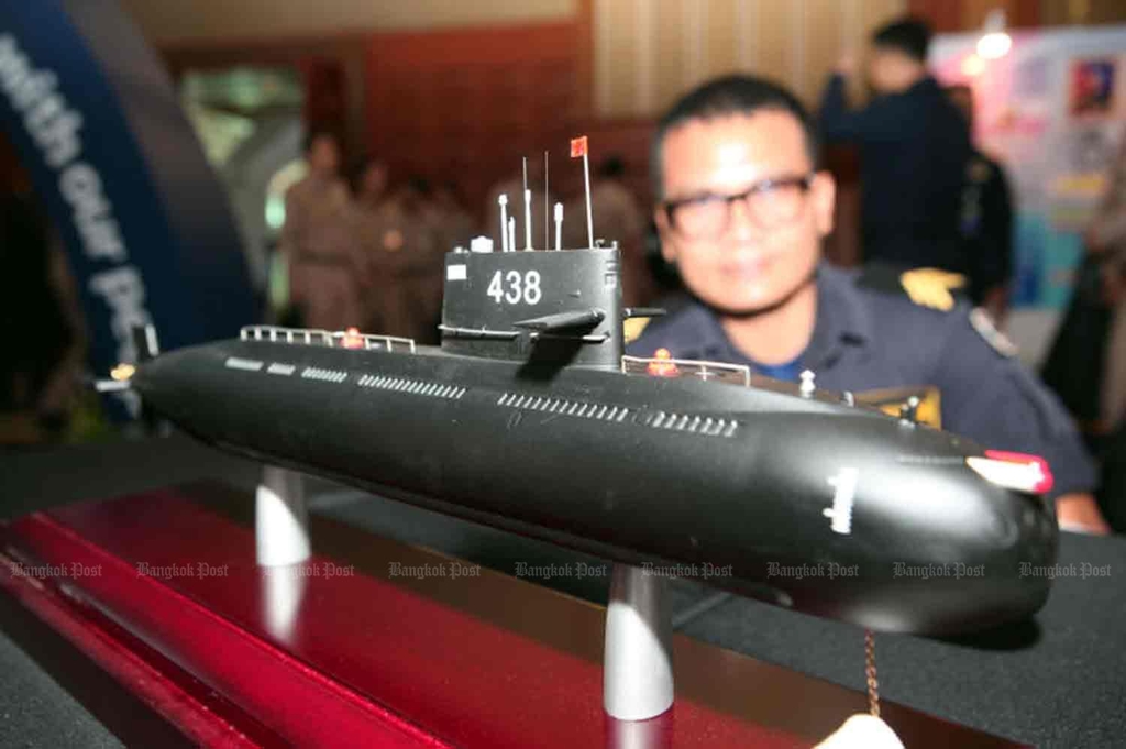 태국 해군이 중국 측에 발주한 위안급 S26T 잠수함 모형