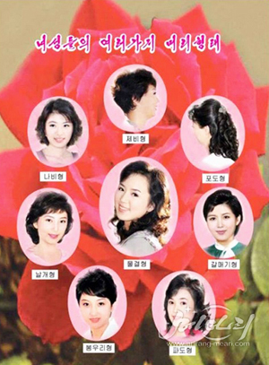 제비형·포도형…북한 여성들의 머리형태