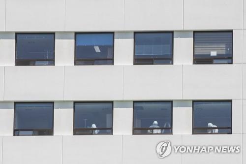 방역 중인 의정부성모병원
