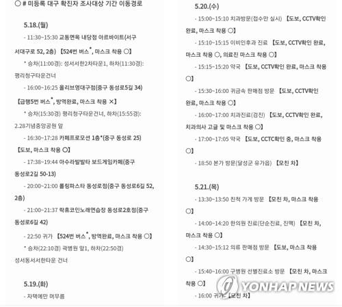 이태원발 3차 감염…대구 10대 동선