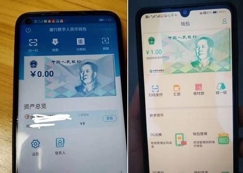인터넷 유출된 중국 시중은행의 법정 디지털 화폐 전자지갑[신랑재경 캡처. 재판매 및 DB 금지]