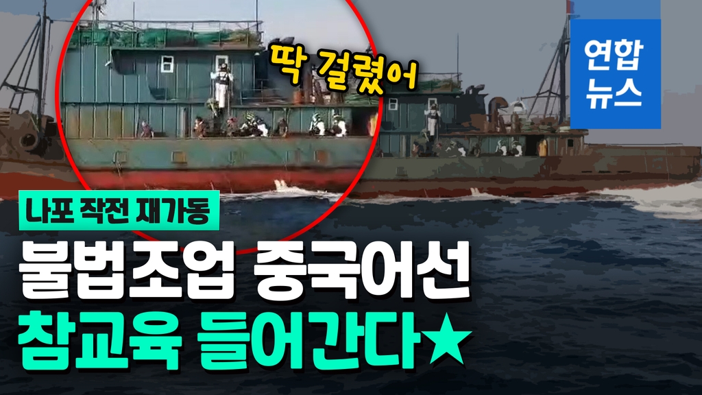 [영상] 서해상에 출몰한 불법 중국어선…영화같은 나포 작전 - 2