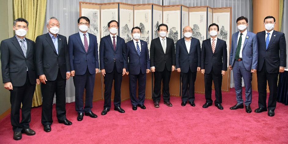 남해안남중권발전협, 국무총리실 방문