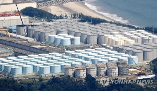 후쿠시마 제1원전 단지 내 오염수 저장탱크 