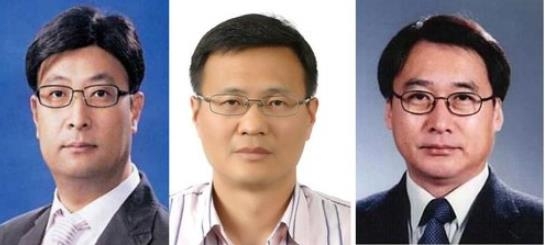 왼쪽부터 고상백 연세대 교수, 김인강 고등과학원 교수, 조완근 경북대 교수