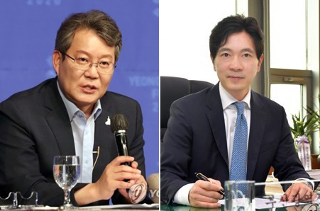 변성완 부산시장 권한대행(왼쪽)과 박성훈 부산시 경제부시장