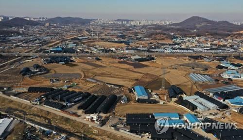 광명시흥 신도시 조성 예정지 전경