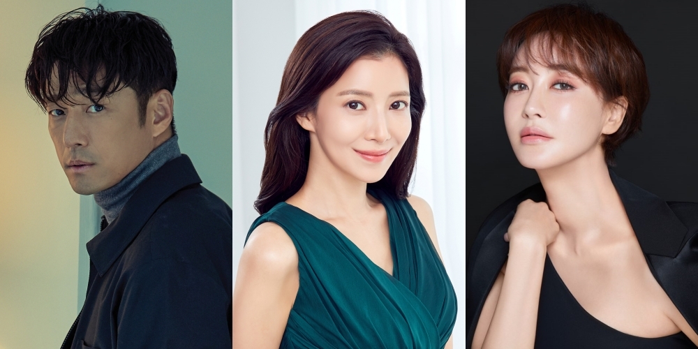 tvN 새 드라마 '더 로드: 1의 비극'의 (왼쪽부터) 배우 지진희, 윤세아, 김혜은