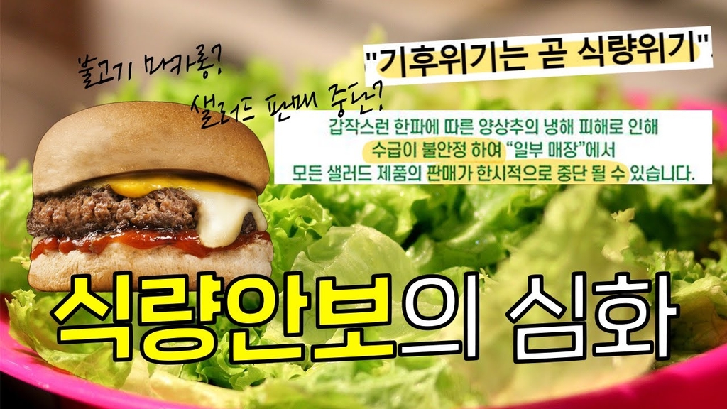 [한반도N] 양상추 없는 햄버거…심화하는'식량안보' 문제 - 4