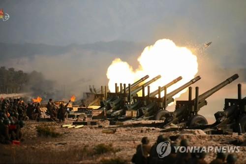 북한 포사격