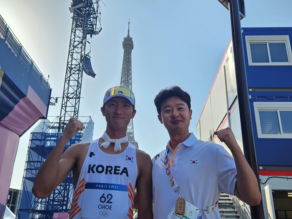 '한국 경보의 간판과 전설' 최병광과 김현섭 코치