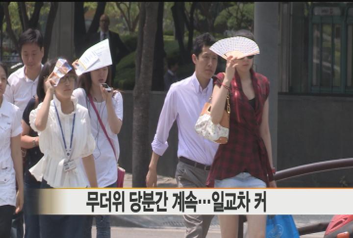 오늘도 불볕 더위…서울 31도
일요일인 오늘도 무더위가 이어지겠습니다. 하늘은 맑겠지만 전국에 불볕더위가 기승을 부리겠습니다. 성승환 기잡니다.
================================
장맛비가 지나간 뒤 하늘은 맑은 모습을 되찾았지만, 이번에는 불볕더위가 전국에 찾아왔습니다.
오늘 낮 기온은 어제보다 1~4도 가량 높겠는데요.
서울과 수원, 광주의 낮 최고기온이 31도, 문산은 33도까지 오르면서,무척 덥겠습니다.
무더위는 당분간 계속되겠습니다.
기상청은 내륙지방을 중심으로 낮 최고 30도 안팎의 더운 날씨가 이어지겠으며 일교차가 크겠다고 전망했습니다.
무더위의 불청객, 자외선과 음식관리에도 신경을 써야겠습니다.
오늘 자외선지수는 영남 일부를 제외하고 대부분 지역에서 매우 높음 단계로 예상되기 때문에 외출할 때는 자외선 차단제를 꼼꼼하게 바르셔야 합니다.
식중독 지수 역시 빠른 시간안에 음식이 상할 수 있음을 알리는 '경고'를 나타내고 있는 만큼, 각별한 주의가 필요합니다.
현재 장마전선은 제주 남쪽 먼 바다에서 소강상태를 보이고 있는데요.
화요일부터 점차 북상해 수요일부터 전국 대부분 지방에 장맛비가 내리겠습니다.
뉴스와이 성승환입니다.