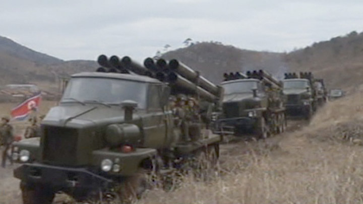 北朝鮮　ロケット砲３００門を追加配備（４月２５日）