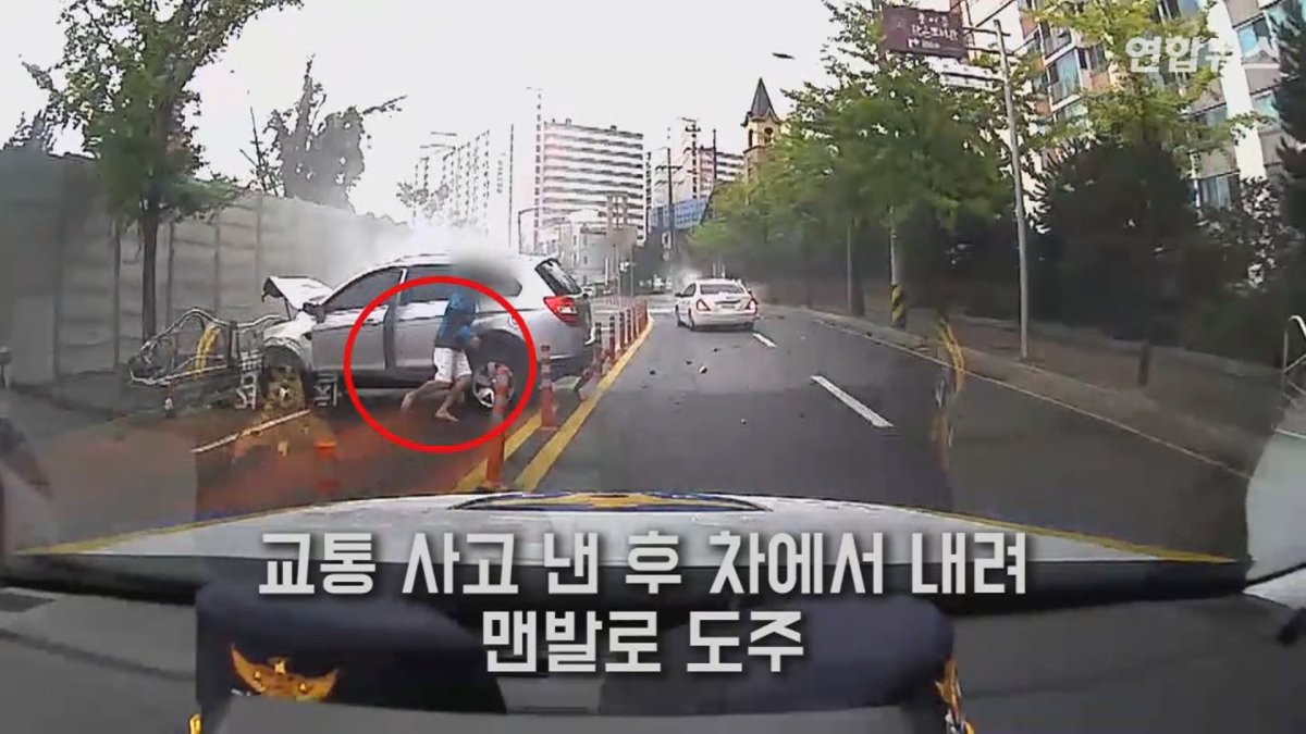 [현장영상] 맨발로 도망친 20대 성폭행범