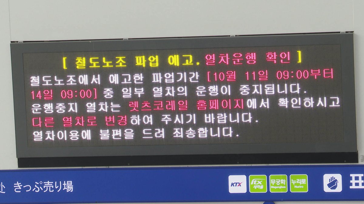 열차 운행 여부 확인해야…"버스도 이용하세요"