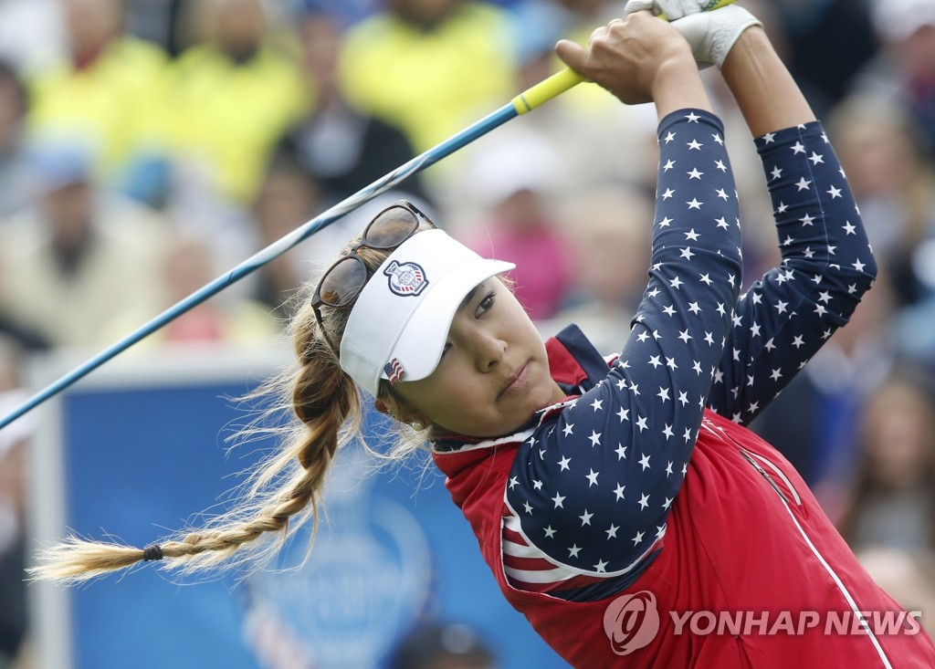 솔하임컵 골프대회 출전한 앨리슨 리. (AP=연합뉴스 자료사진)