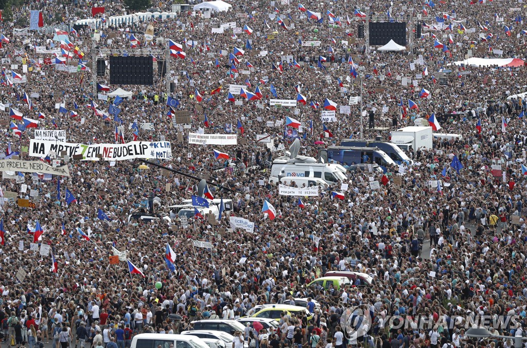 APTOPIX Czech Republic Protest