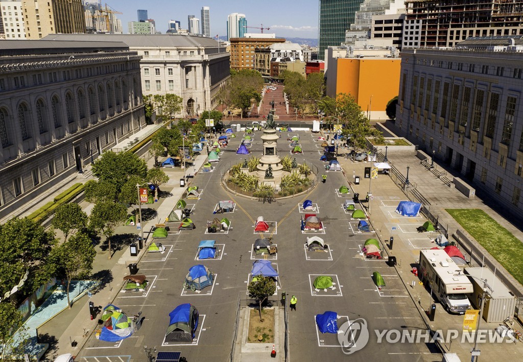 Virus Outbreak Homeless Encampments