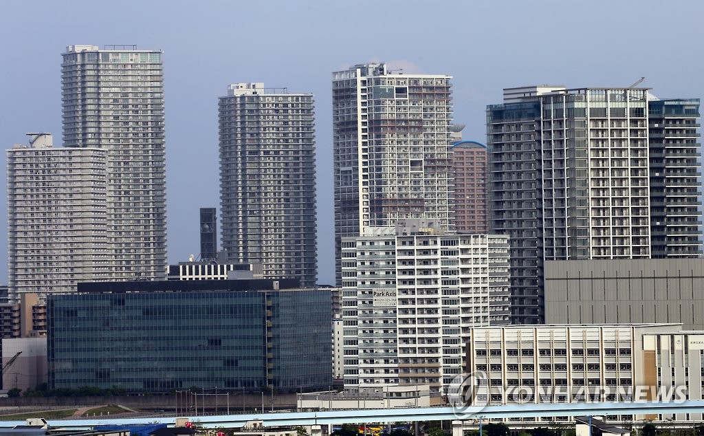 도쿄의 고층 아파트