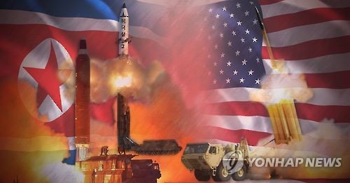 북한 탄도미사일 발사…미국, 요격미사일 배치 (PG)