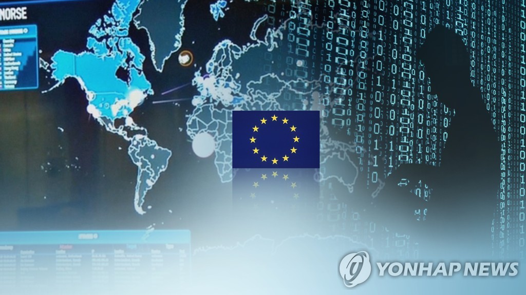 EU, '사이버 공격'에 첫 제재…북중러 개인 6명·기관 3곳 (CG)