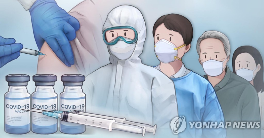 韓国で今週から新型コロナウイルスワクチンの接種が始まる（イラスト）＝（聯合ニュース）
