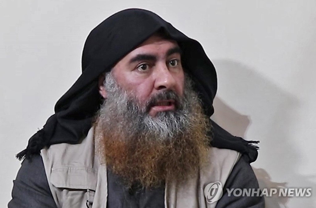 지난 4월 공개된 영상 속 알바그다디