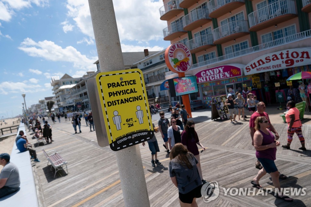 US-HEALTH-VIRUS-MARYLAND-BEACH