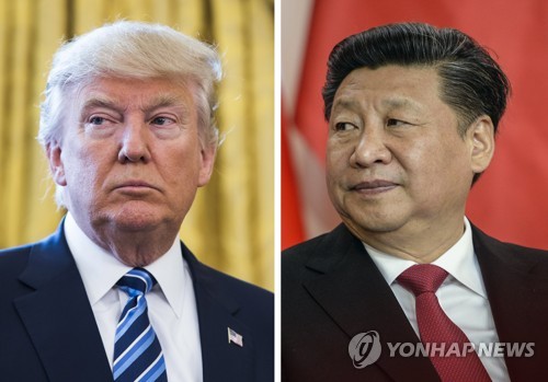 도널드 트럼프(왼쪽) 미국 대통령과 시진핑 중국 국가주석