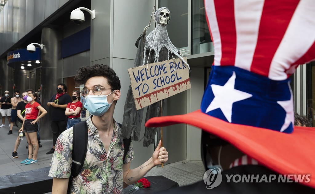 USA PANDEMIC TEACHERS PROTEST SCHOOL REPOPENING COVID-19