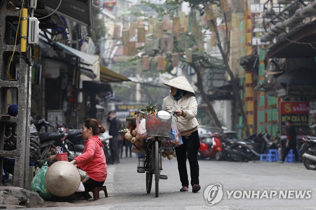 베트남 하노이 거리 한 장면. [EPA=연합뉴스 자료사진] 