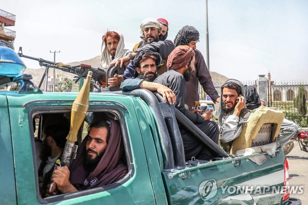 16이 아프간 카불의 탈레반 조직원들 [EPA=연합뉴스]
