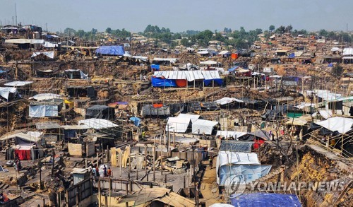 방글라데시의 로힝야족 난민촌