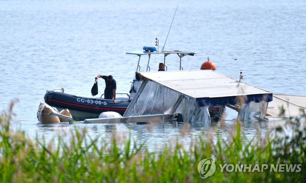 마조레 호수에서 보트 전복 사고