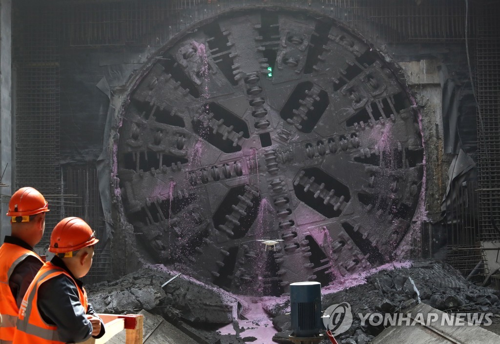 Construction site of Nizhegorodskaya Station of Moscow Underground
