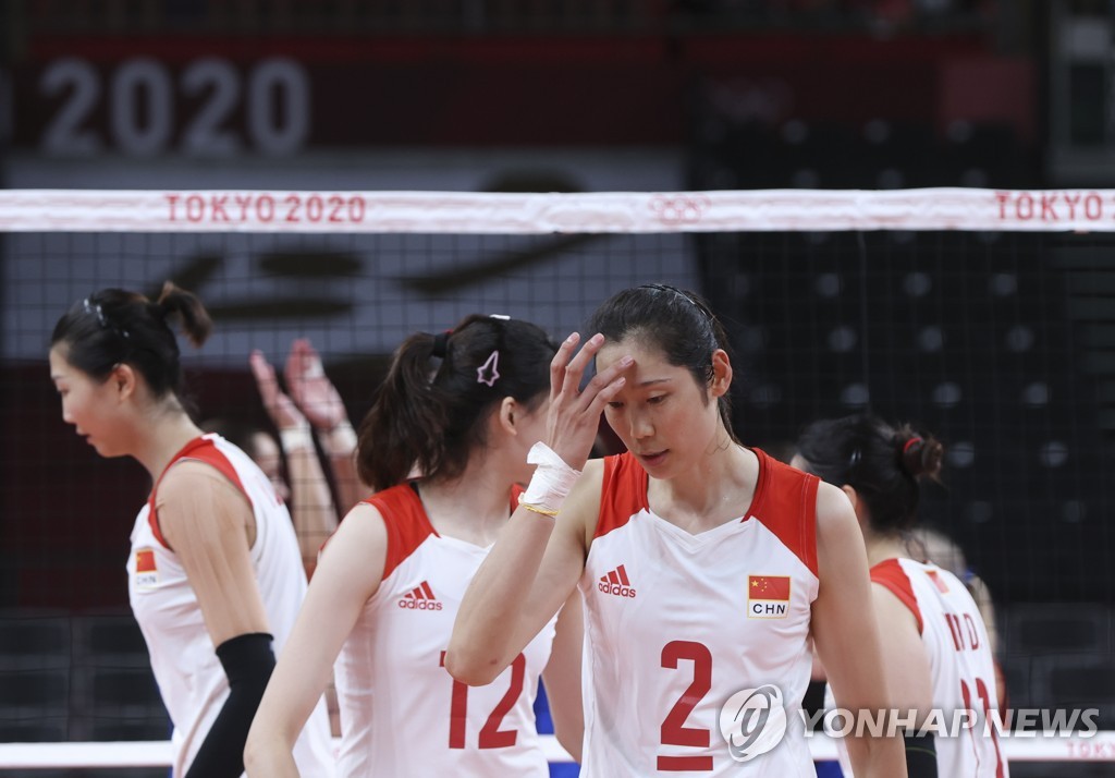 도쿄올림픽 중국 여자배구 선수들