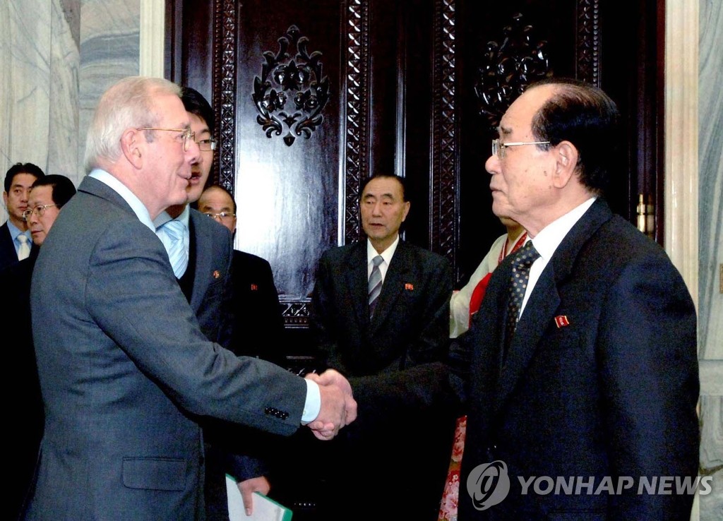 北 김영남, 美 기업가대표단 만나