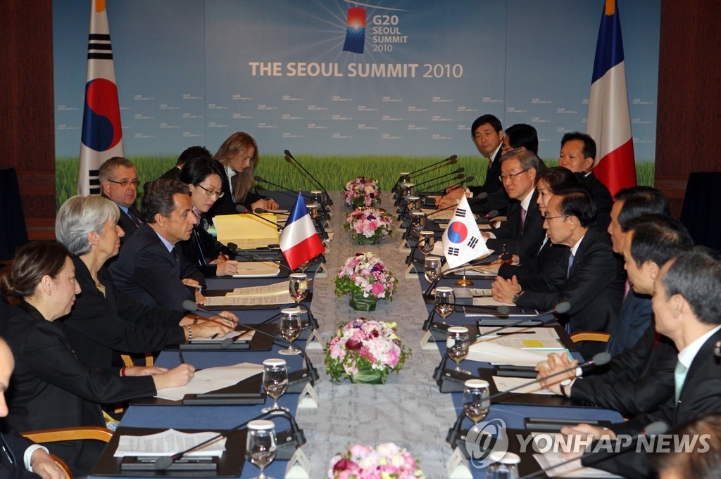 <G20> 韓.佛 정상회담