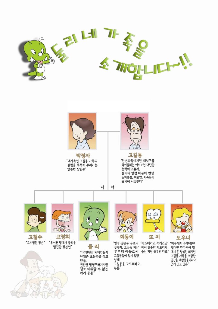 '둘리네 가계도'