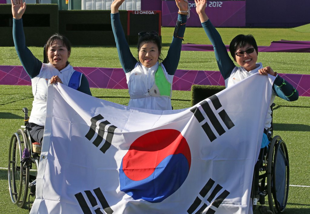 <패럴림픽> 양궁 여자 단체전 금메달