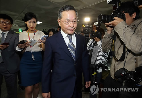 안대희 국무총리 후보자 출근