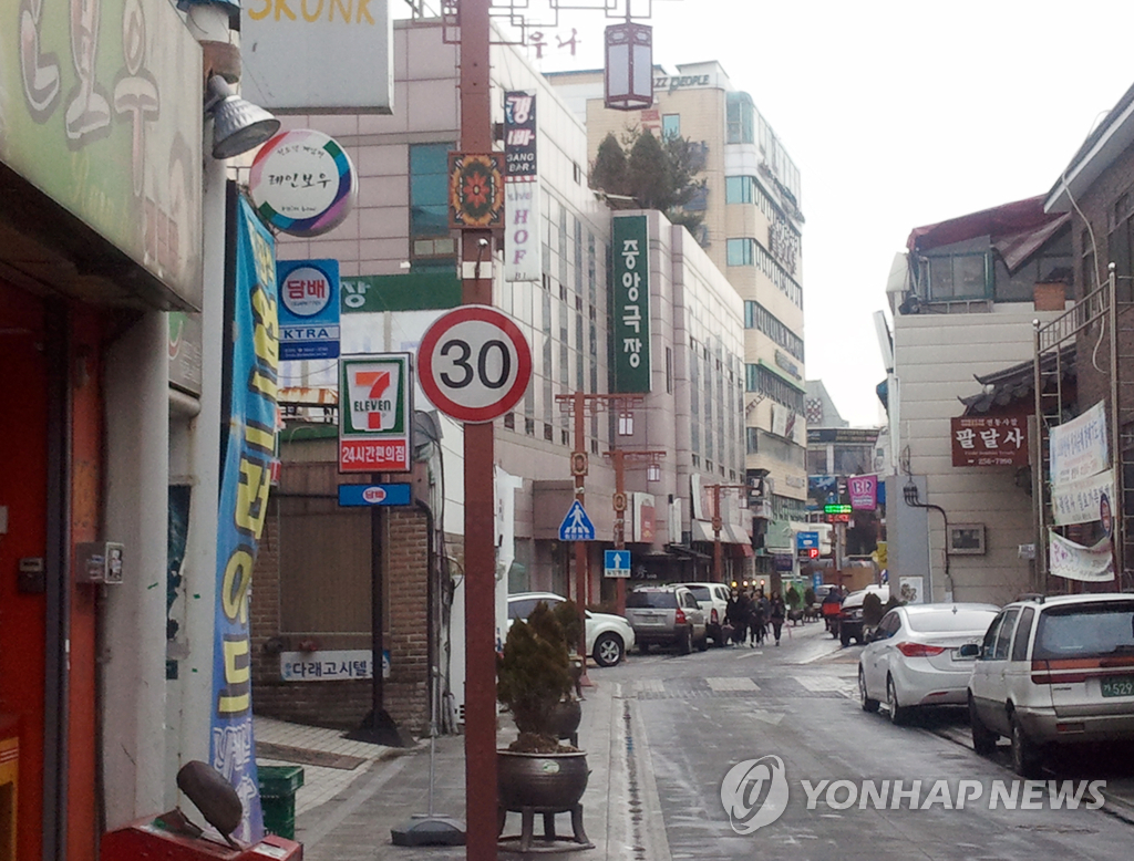 경기도청 주변 로데오거리