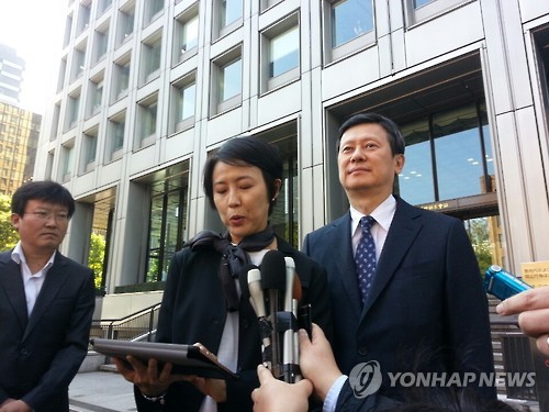 日광윤사 주총 후 입장 밝히는 신동주 전 일본롯데 부회장