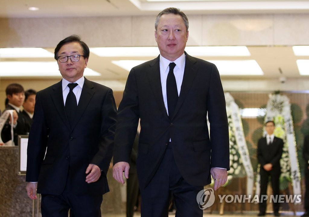 박용만, 노순애 여사 조문