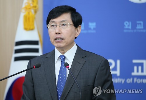 조준혁 외교부 대변인 <<연합뉴스 자료사진>>