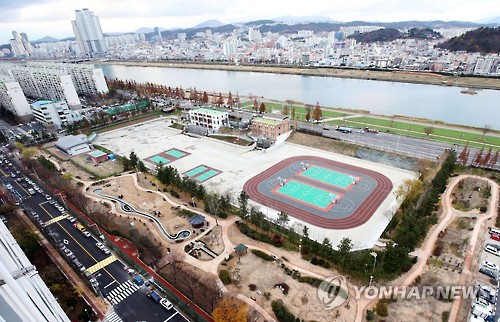 체육공원으로 거듭난 울산 삼산배수장