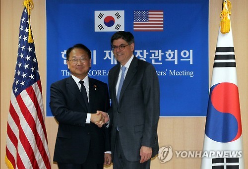 한미 재무장관, 서울서 만나